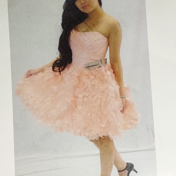 Love 16 Enzoani Purple PROM Dress NWT Corset Back Midi Beautiful Dress - Picture 4 of 5